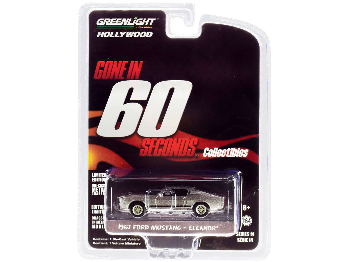 1967 Ford Mustang Custom "Eleanor" "Gone in 60 Sixty Seconds" (2000) Movie 1/64 Diecast Car Model by Greenlight LuxuryLifeWay Online Store