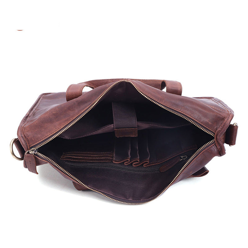 Men's leather briefcase CJD