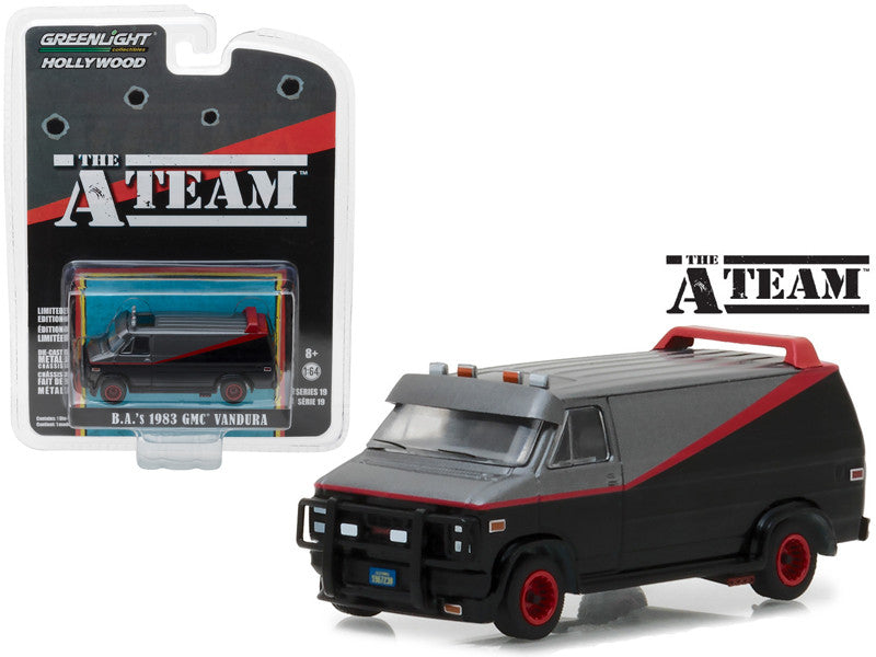 1983 GMC Vandura (B.A.'s) "The A-Team" (1983-1987) TV Series Hollywood Series 19 1/64 Diecast Model Car by Greenlight LuxuryLifeWay Online Store
