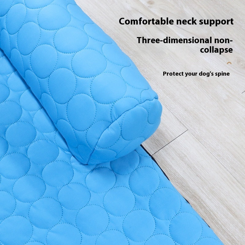 Popular Four Seasons Universal Ice Silk Dog Bed Pets Fashion