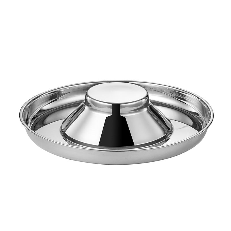Stainless Steel Puppy Weaning Bowls,Cat Bowls For Food Water,Multiple Puppies Feeder Whelping Dishes,Litter Feeding Station Pans For Small Dogs Cats Eating At Same Time-Small Medium Large Size Pets Fashion