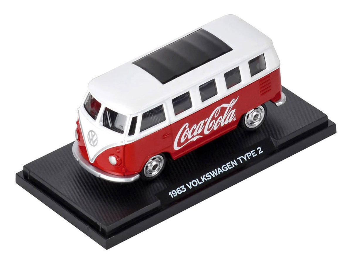 1963 Volkswagen Type 2 Van "Coca-Cola" Red and White 1/50 Diecast Model by Motorcity Classics LuxuryLifeWay Online Store