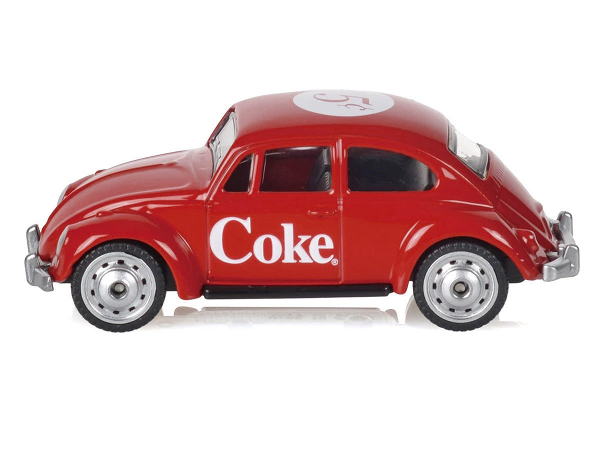 1967 Volkswagen Beetle "Coca-Cola" Red 1/50 Diecast Model by Motorcity Classics LuxuryLifeWay Online Store