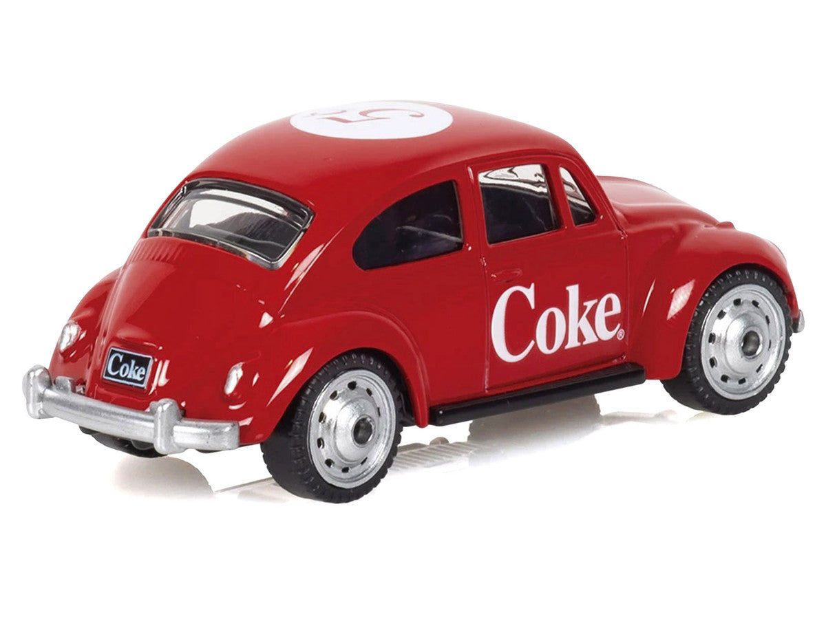 1967 Volkswagen Beetle "Coca-Cola" Red 1/50 Diecast Model by Motorcity Classics LuxuryLifeWay Online Store