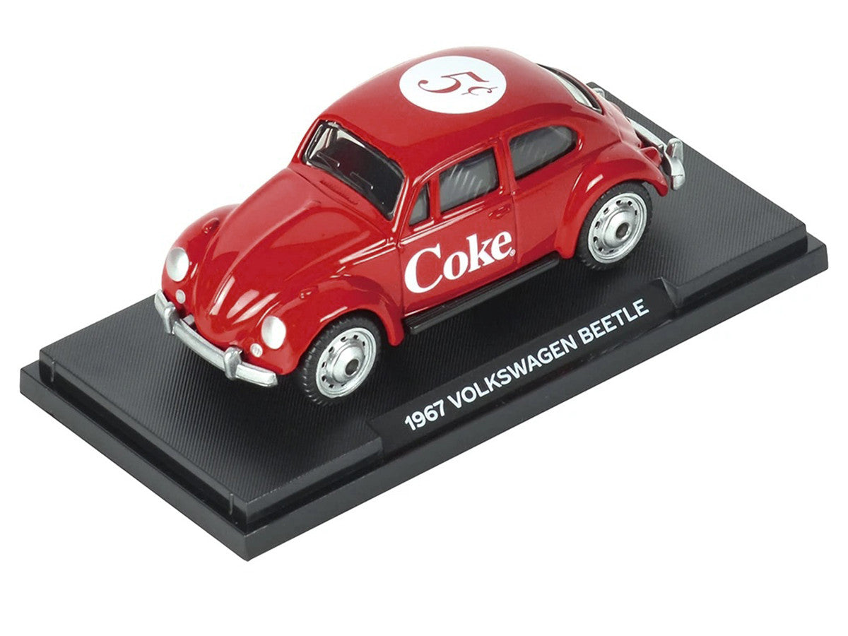 1967 Volkswagen Beetle "Coca-Cola" Red 1/50 Diecast Model by Motorcity Classics LuxuryLifeWay Online Store