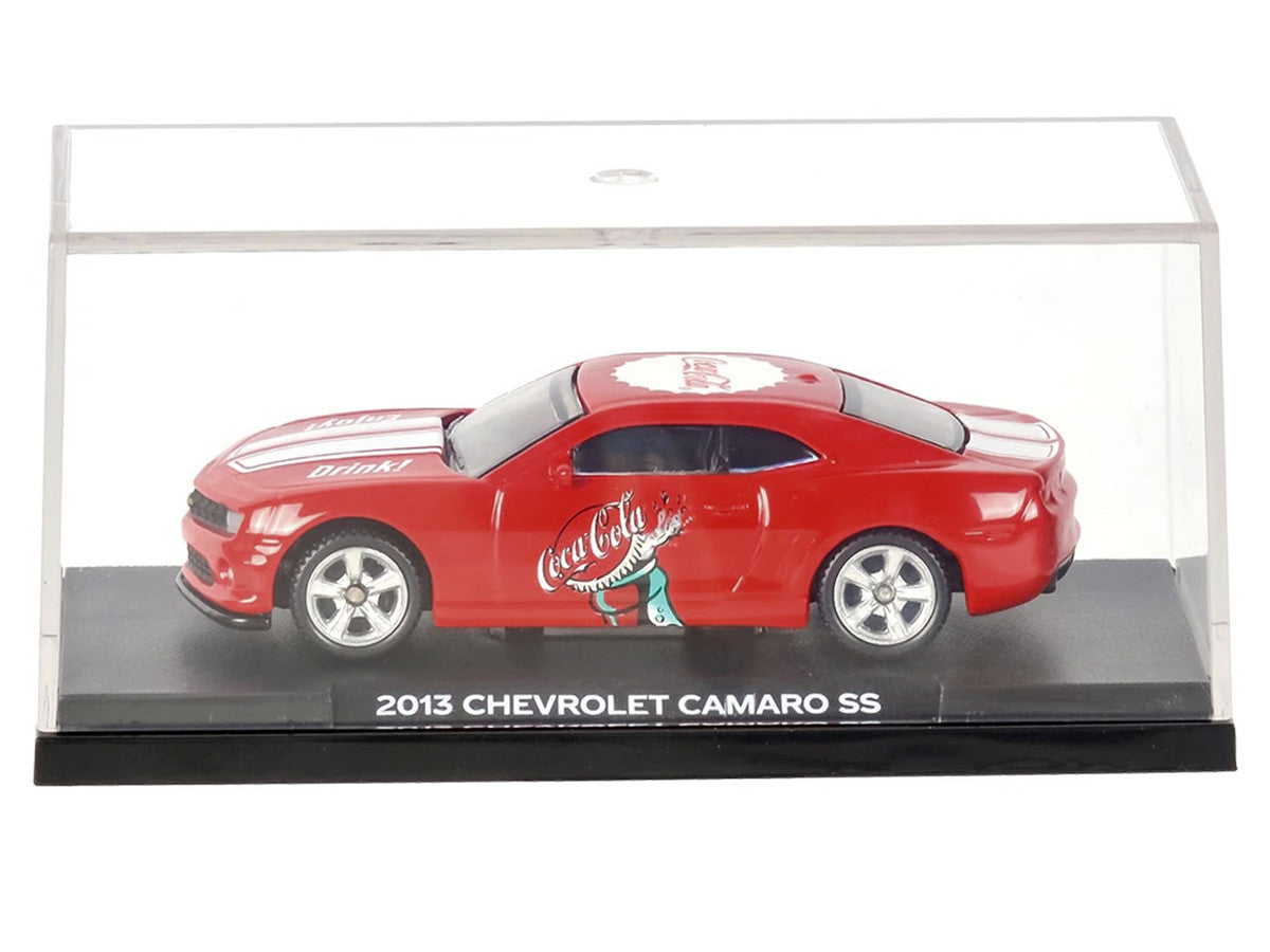2013 Chevrolet Camaro SS "Coca-Cola" Red with White Stripes 1/64 Diecast Model by Motorcity Classics LuxuryLifeWay Online Store