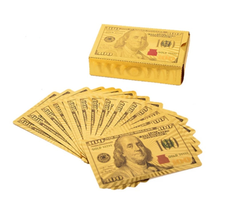 Playing Cards Gold Foil Playing Cards Waterproof CJD