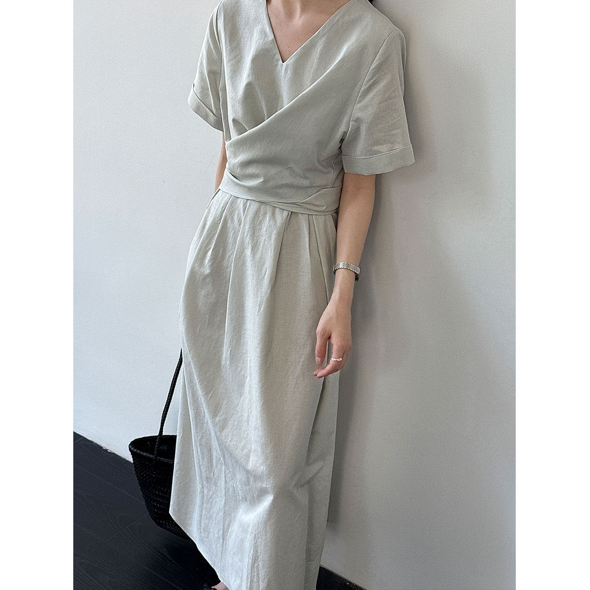 Sophisticated Cross-Tie Dress For Women NorixaFashion.com