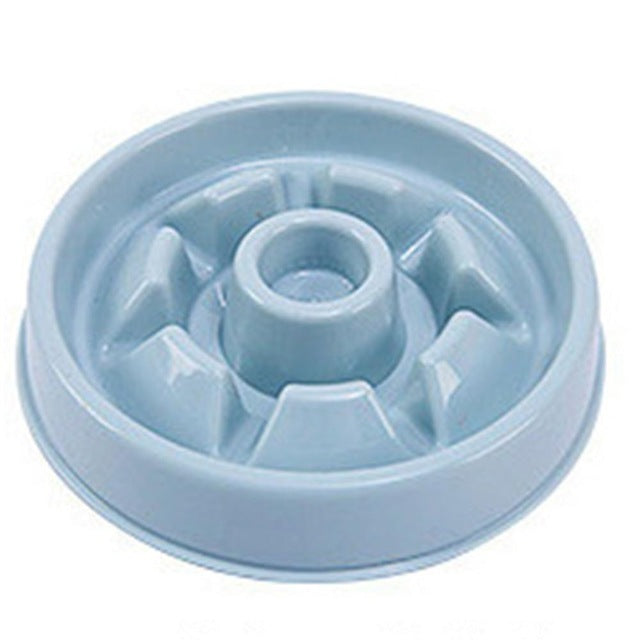 Plastic Pet Dogs And Cats Choke Prevention Slow Food Bowl Pets Fashion