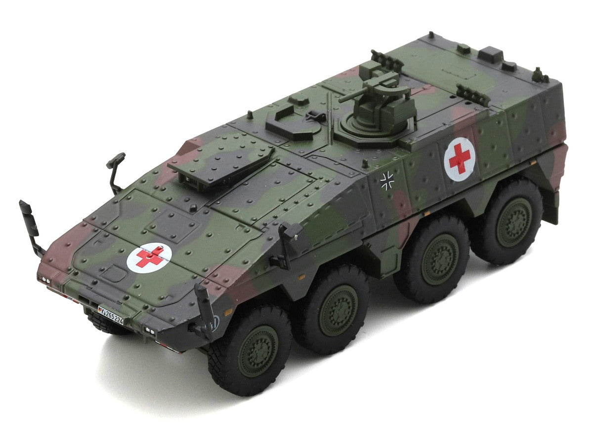 Tpz. Tank Boxer "Medic Unit - German Army" Green Camouflage 1/87 (HO) Scale Diecast Model Car by Schuco LuxuryLifeWay Online Store
