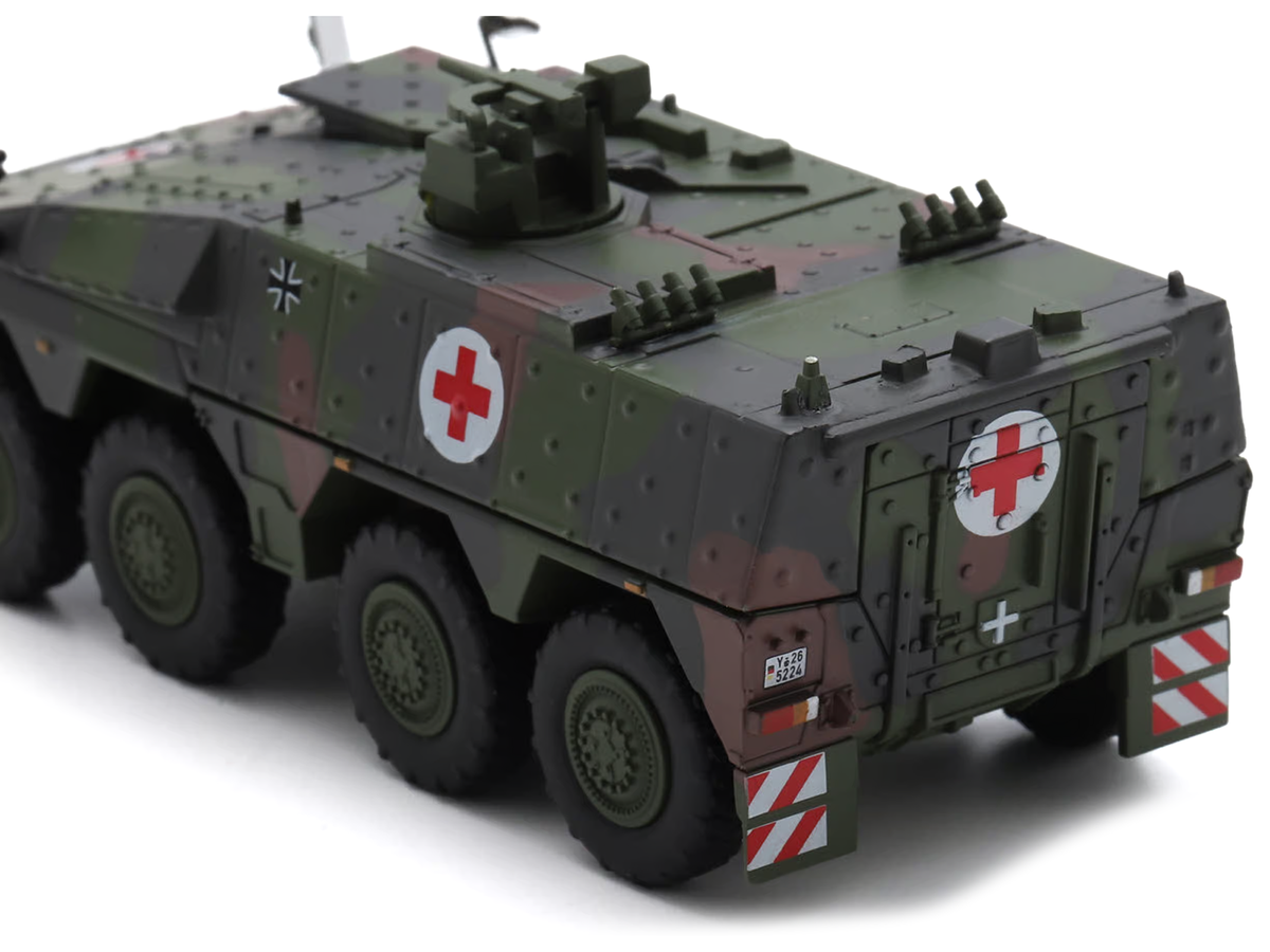 Tpz. Tank Boxer "Medic Unit - German Army" Green Camouflage 1/87 (HO) Scale Diecast Model Car by Schuco LuxuryLifeWay Online Store