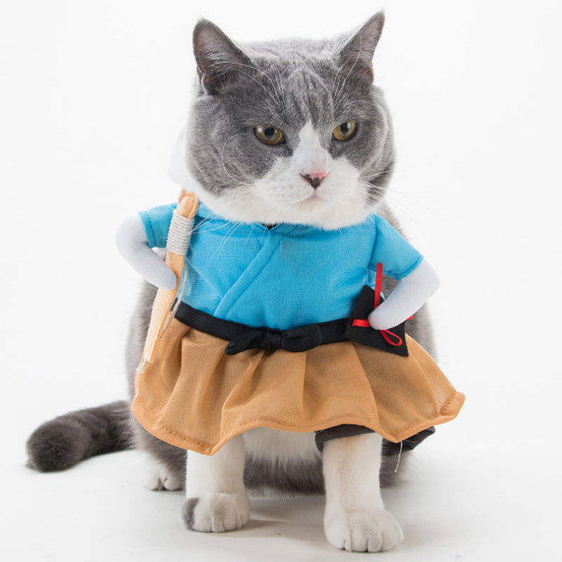 Funny  Costume Uniform Suit Party Clothing For Cat Cosplay Clothes Pets Fashion