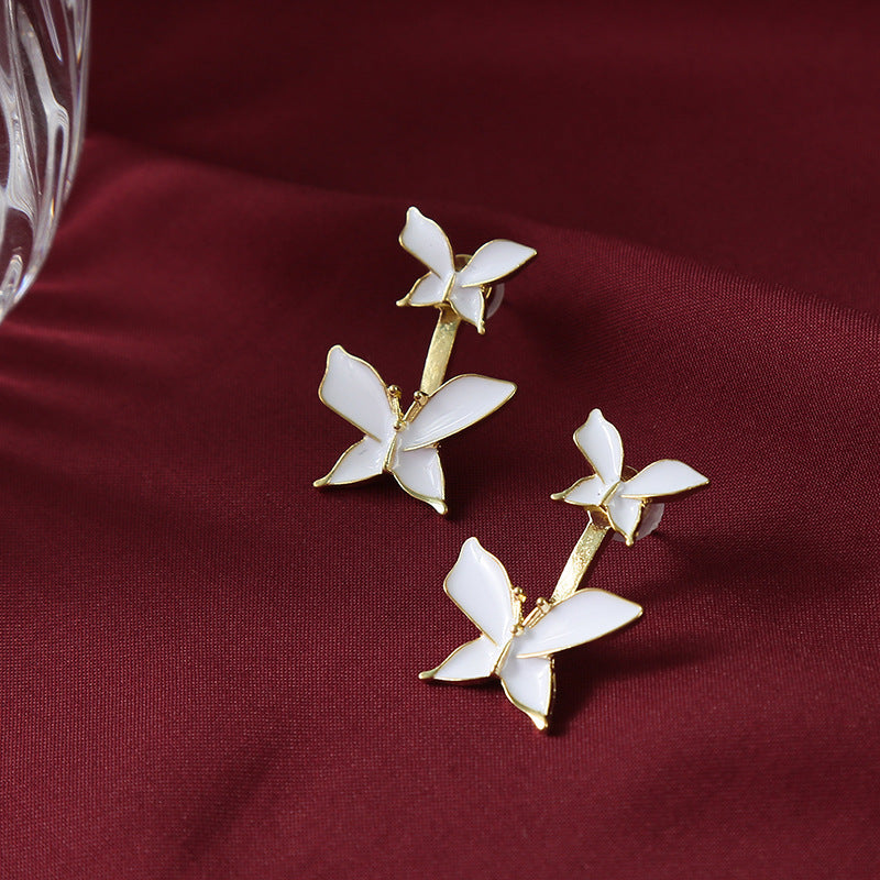 S925 Silver Needle Butterfly Earrings LadyShow.Store