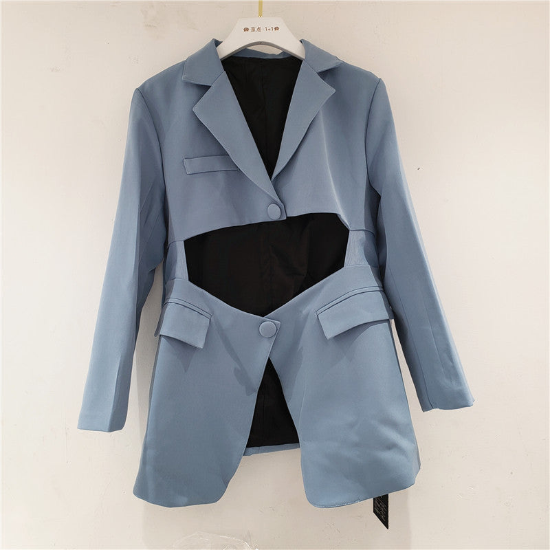 Irregular suit with waist Best YouTube Store