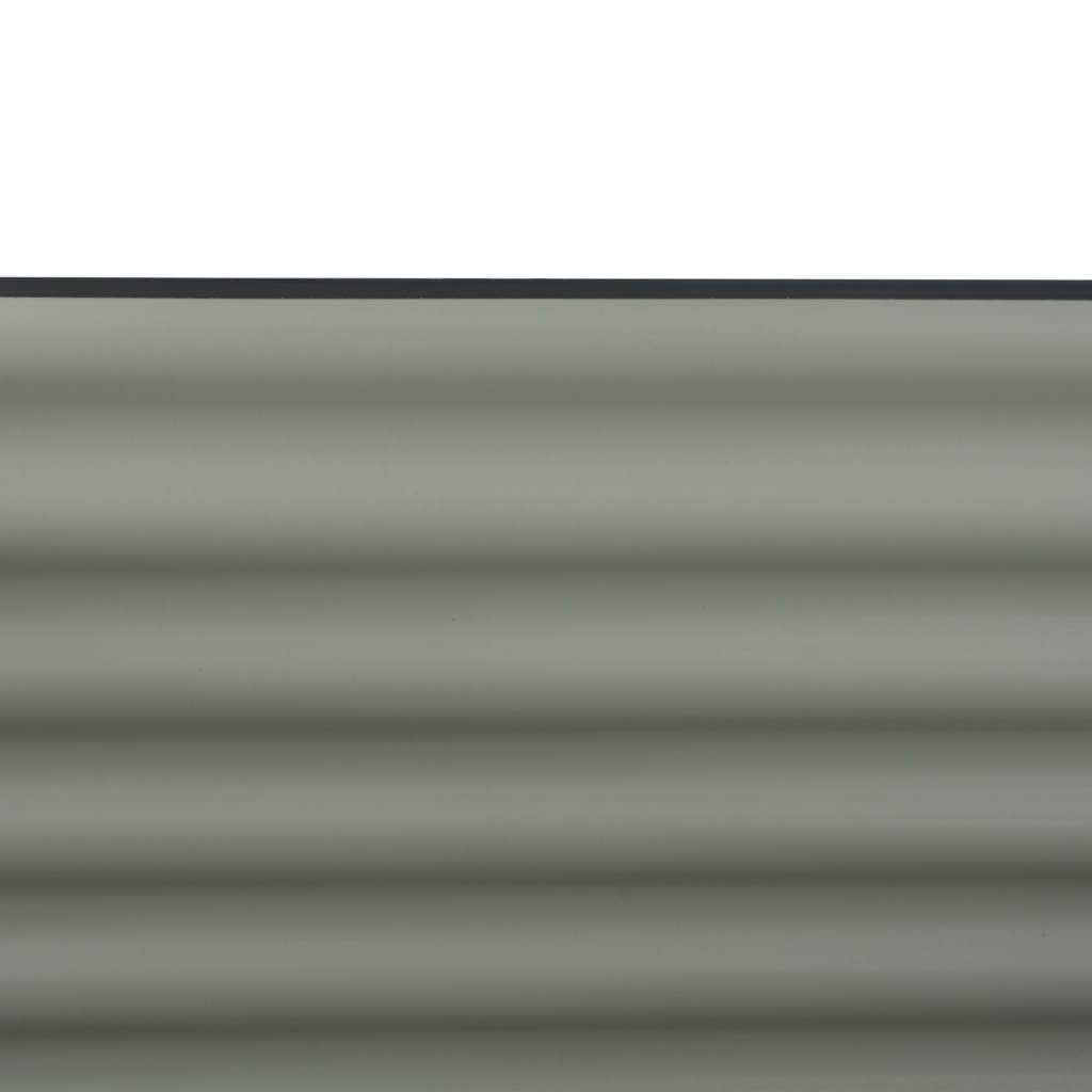 Garden Raised Bed 63"x31.5"x31.9" Galvanized Steel Gray LuxuryLifeWay Online Store
