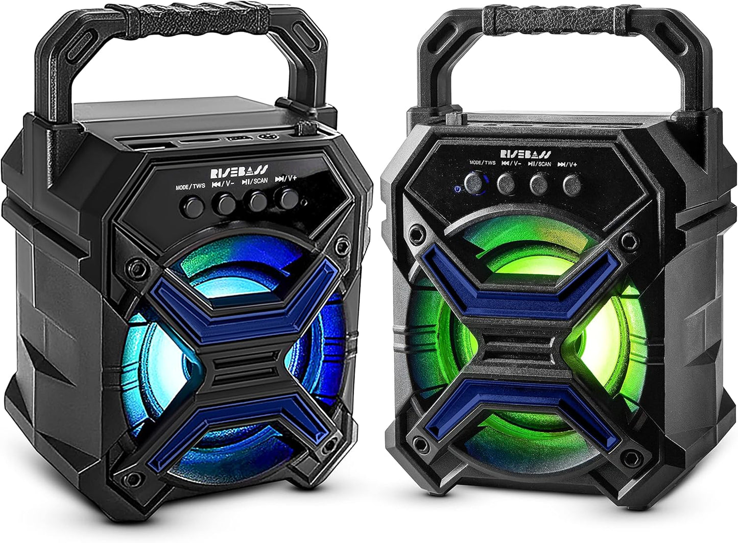 Portable Wireless Bluetooth Speaker with TWS Function - Rechargeable Bluetooth Speaker - LES flashing Lights LuxuryLifeWay Online Store