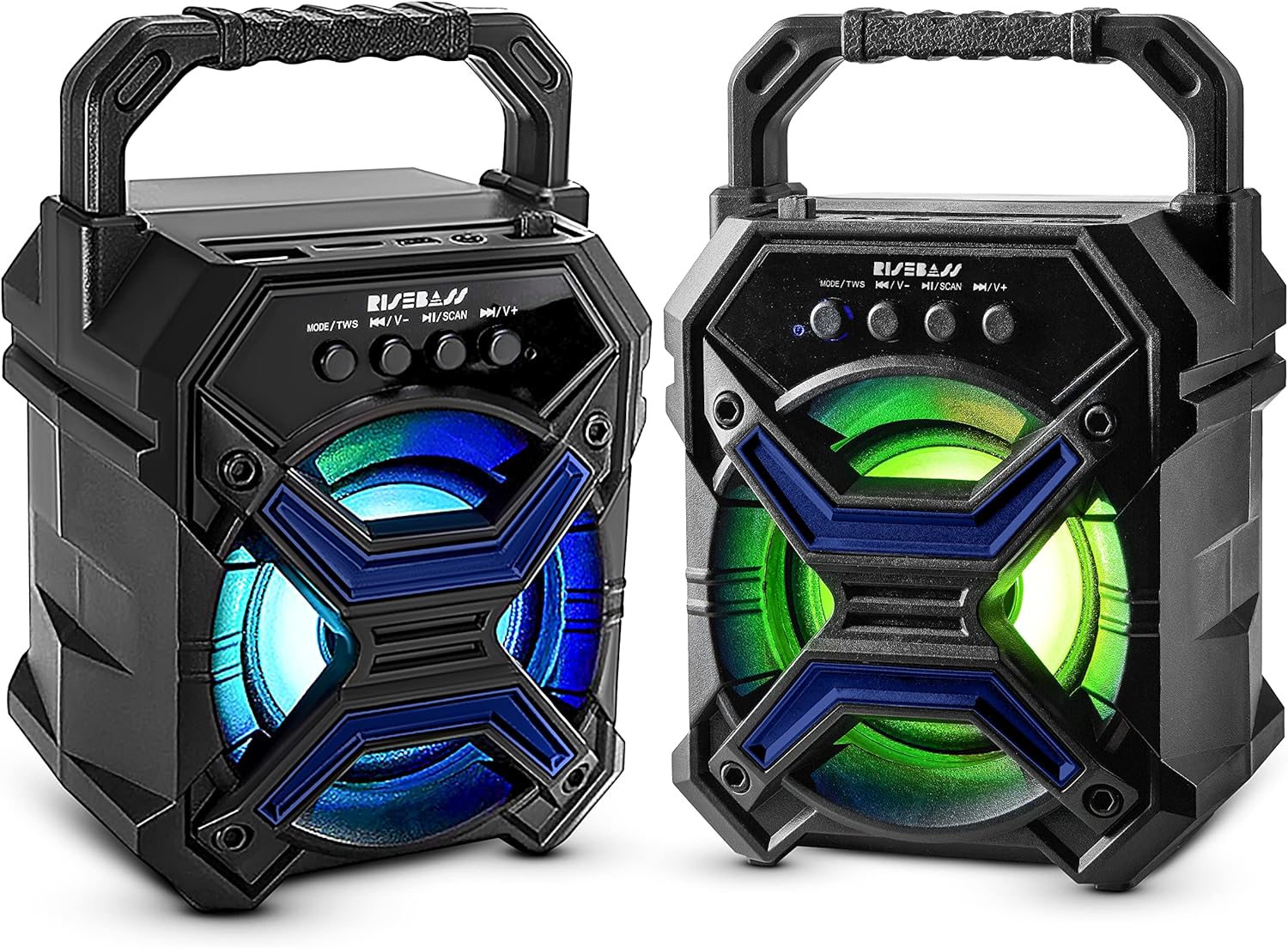 Portable Wireless Bluetooth Speaker with TWS Function - Rechargeable Bluetooth Speaker - LES flashing Lights LuxuryLifeWay Online Store