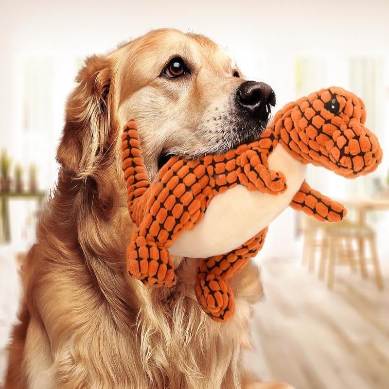 Dinosaur Pet Toys Giant Dogs Pets Interactive Dog Toys For Large Dogs Chew Toys Chihuahua Plush Stuffing Squeakers Pets Fashion