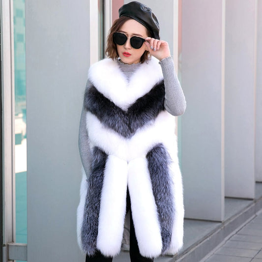 Faux Fur Casual Jacket for Autumn and Winter Pi-Mart
