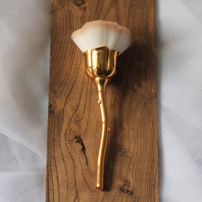 Single Rose Makeup Brush Nail Powder Dust Removal CJD2
