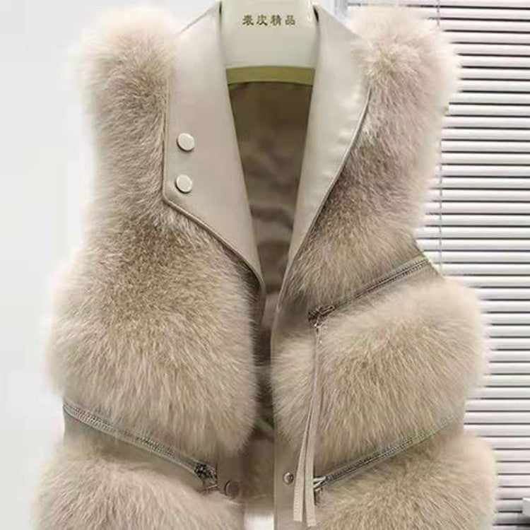 Women's Fashion Vest Fur Coat NorixaFashion.com