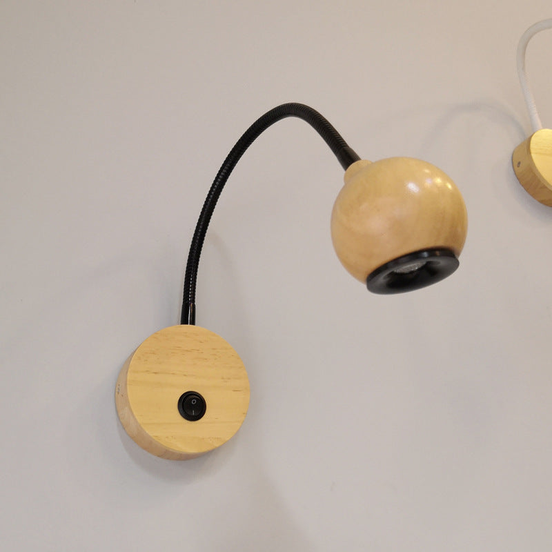 Creative Nordic Bedroom Bedside Wall Lamp Simple Modern PearlNestDecor.com