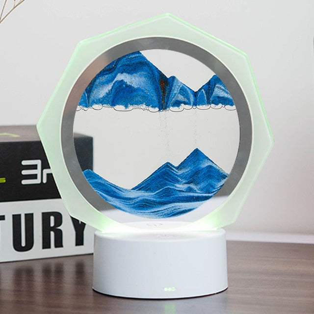 7 Colors USB Sandscape Table Lamp