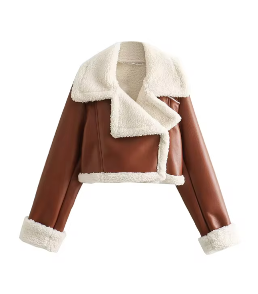 Women's Vintage Faux Leather Jacket Best YouTube Store