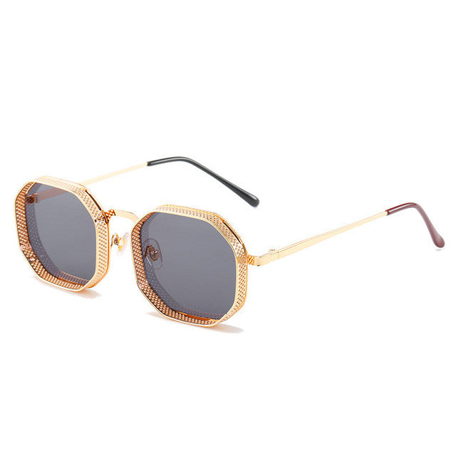 Polygon Hollow Frame Sun Glasses Pi-Mart