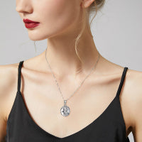 925 Sterling Silver Sea Turtle Photo Locket Necklace Photo Pendant Jewelry LadyShow.Store