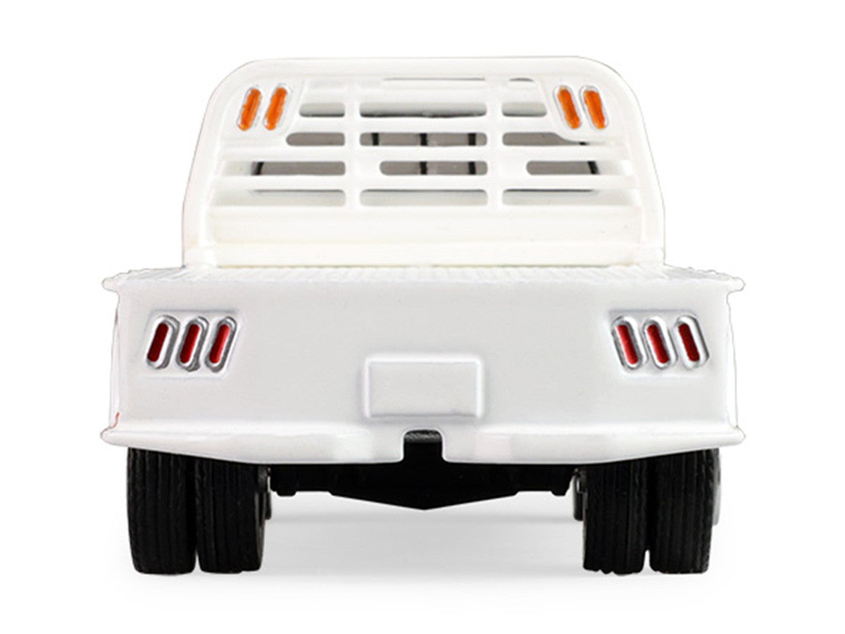 1981 Dodge Ram W350 Power Ram Dually Flatbed Truck "Goodyear" White with Blue Sides "Dually Drivers" Series 17 1/64 Diecast Model Car by Greenlight LuxuryLifeWay Online Store