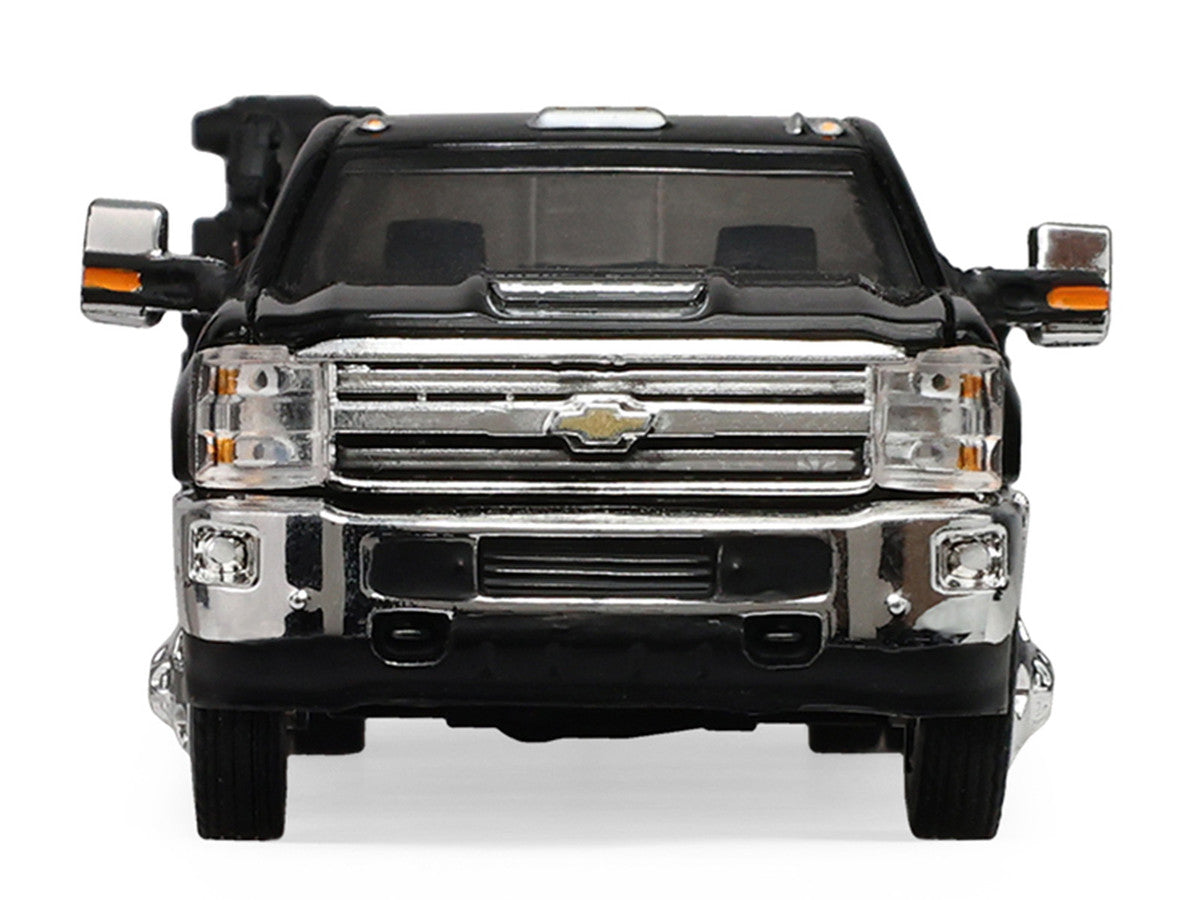 2016 Chevrolet Silverado 3500 Dually Crane Truck Black "Dually Drivers" Series 17 1/64 Diecast Model Car by Greenlight LuxuryLifeWay Online Store