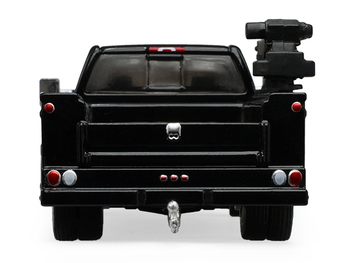 2016 Chevrolet Silverado 3500 Dually Crane Truck Black "Dually Drivers" Series 17 1/64 Diecast Model Car by Greenlight LuxuryLifeWay Online Store