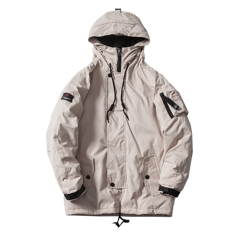Men's Mid-Length Thick Cotton-Padded Jacket LuxuryLifeWay Online Store