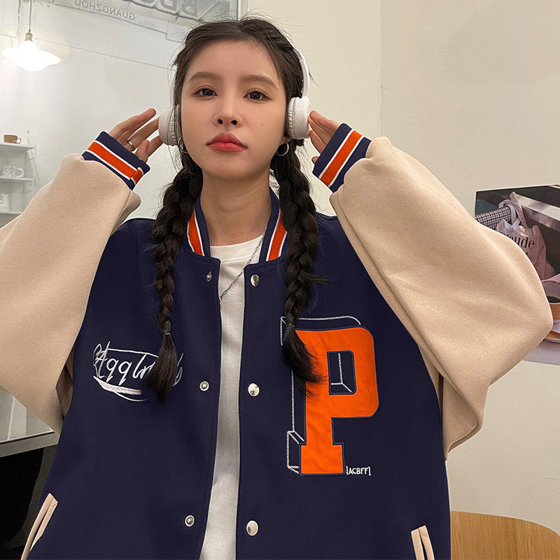 Tide American High Street Hip-hop Student Jacket Top