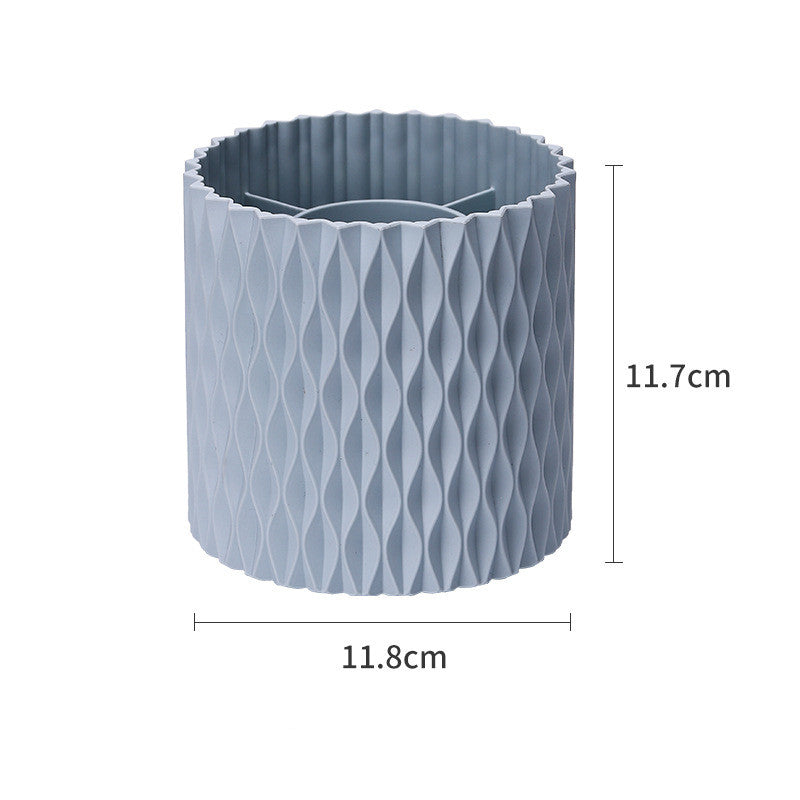 360 Rotating Large Capacity Makeup Brush Portable Storage Box CJD