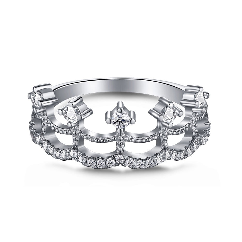 S925 Silver Lace Skirt Ring LadyShow.Store