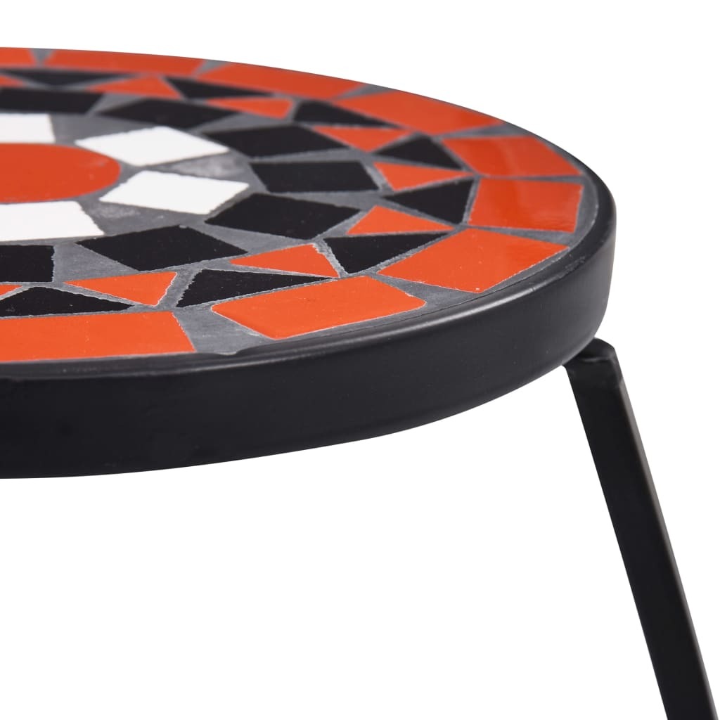 Mosaic Tables 3 pcs Terracotta and White Ceramic LuxuryLifeWay Online Store