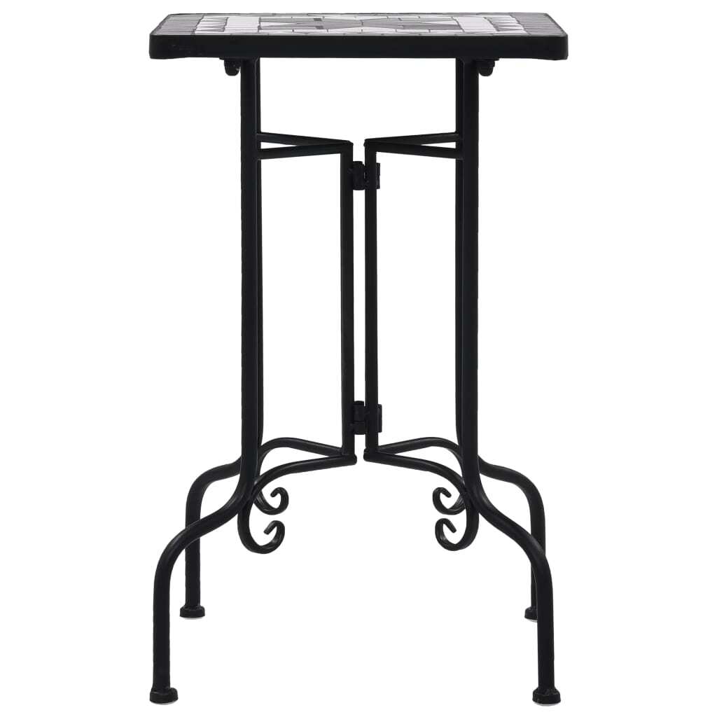 Mosaic Side Table Black and White Ceramic LuxuryLifeWay Online Store
