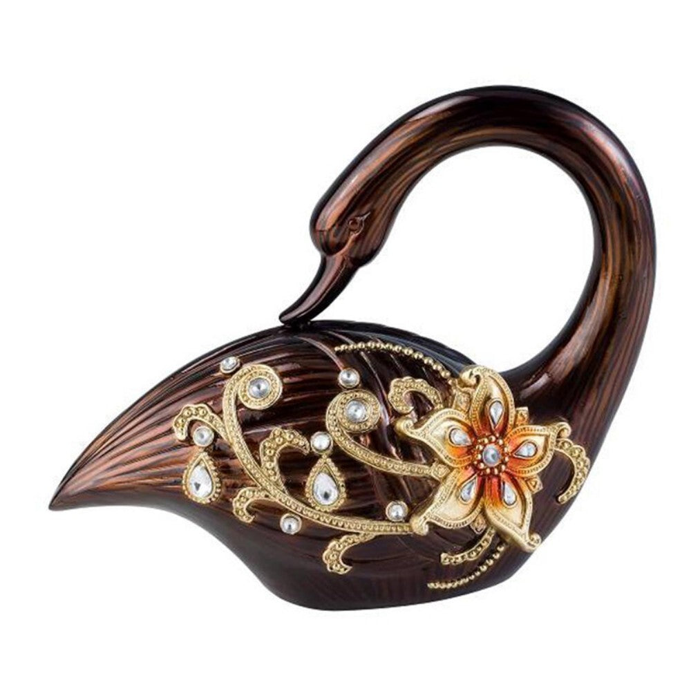 10" Bronze And Gold Polyresin Dove Statue Sculpture LuxuryLifeWay Online Store