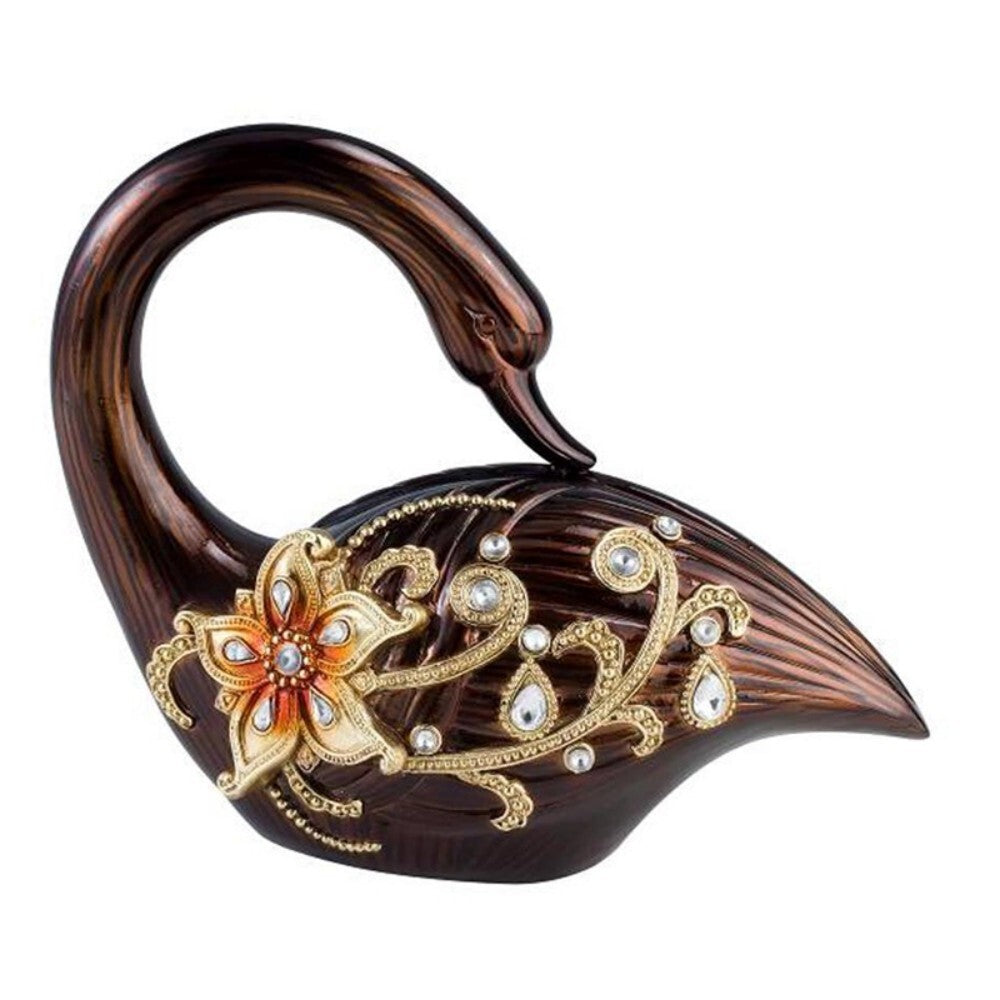 10" Bronze And Gold Polyresin Dove Statue Sculpture LuxuryLifeWay Online Store