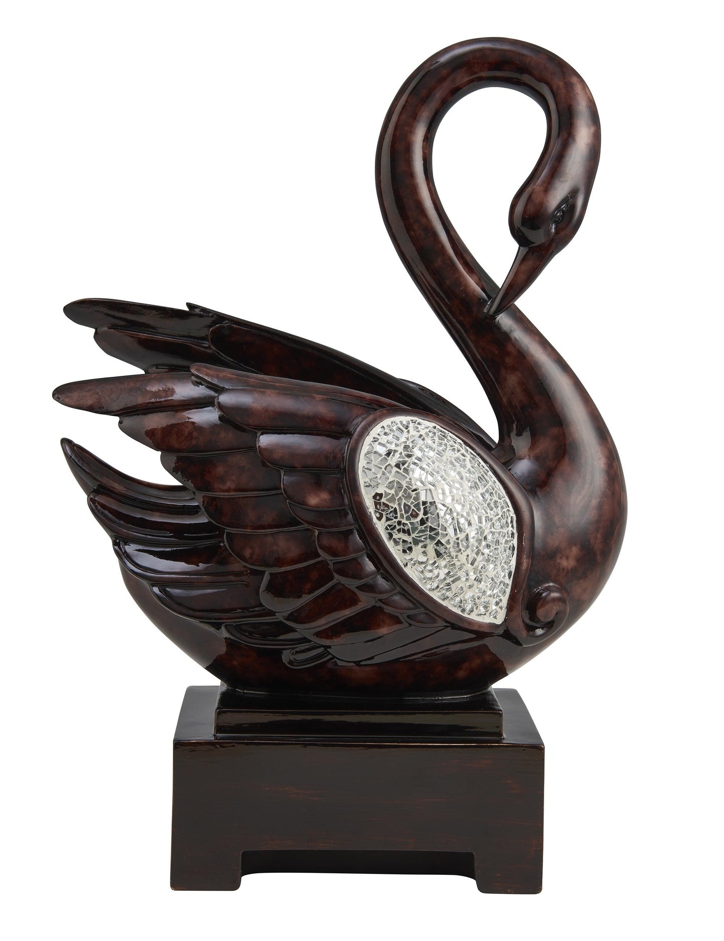 17" Marbleized Cherry Brown Dove Figurine Sculpture LuxuryLifeWay Online Store