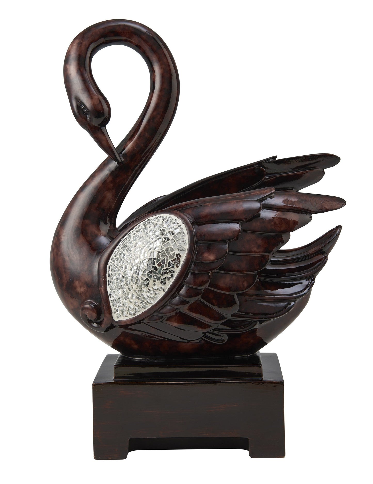 17" Marbleized Cherry Brown Dove Figurine Sculpture LuxuryLifeWay Online Store