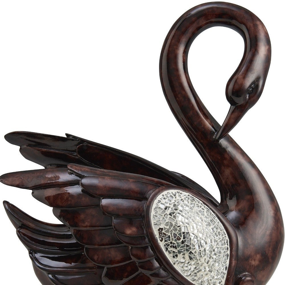 17" Marbleized Cherry Brown Dove Figurine Sculpture LuxuryLifeWay Online Store