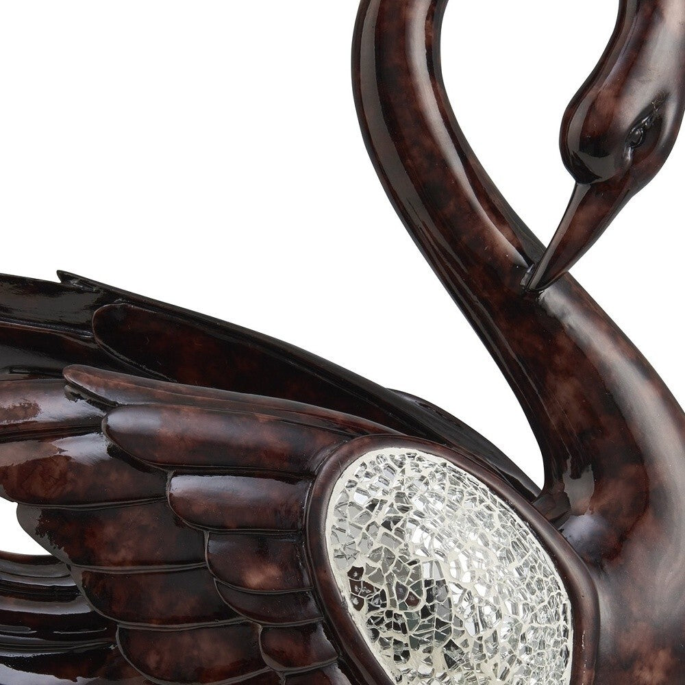 17" Marbleized Cherry Brown Dove Figurine Sculpture LuxuryLifeWay Online Store