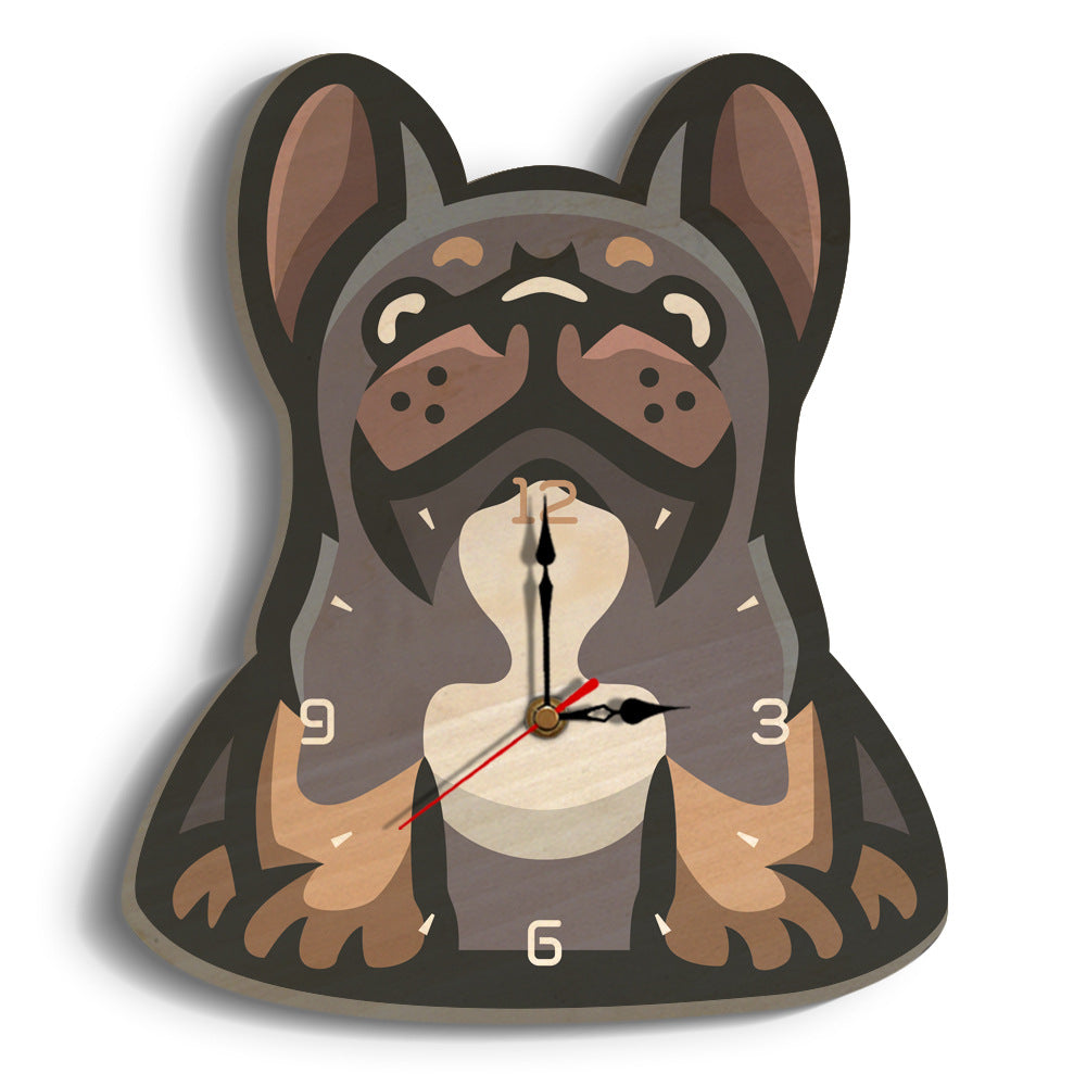 Wood creative digital printing wall clock PearlNestDecor.com