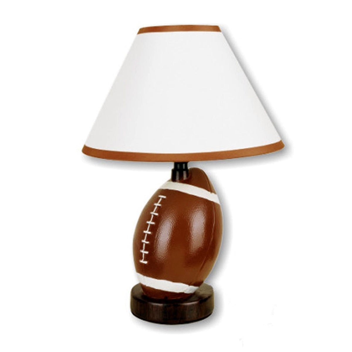 Football Shaped Table Lamp with White Shade LuxuryLifeWay Online Store