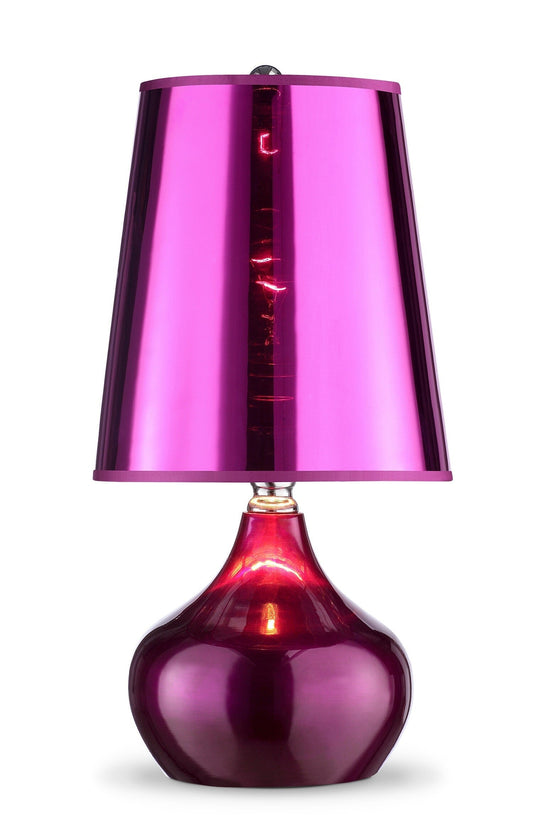 Contempo Transparent Luster Pink Table Lamp