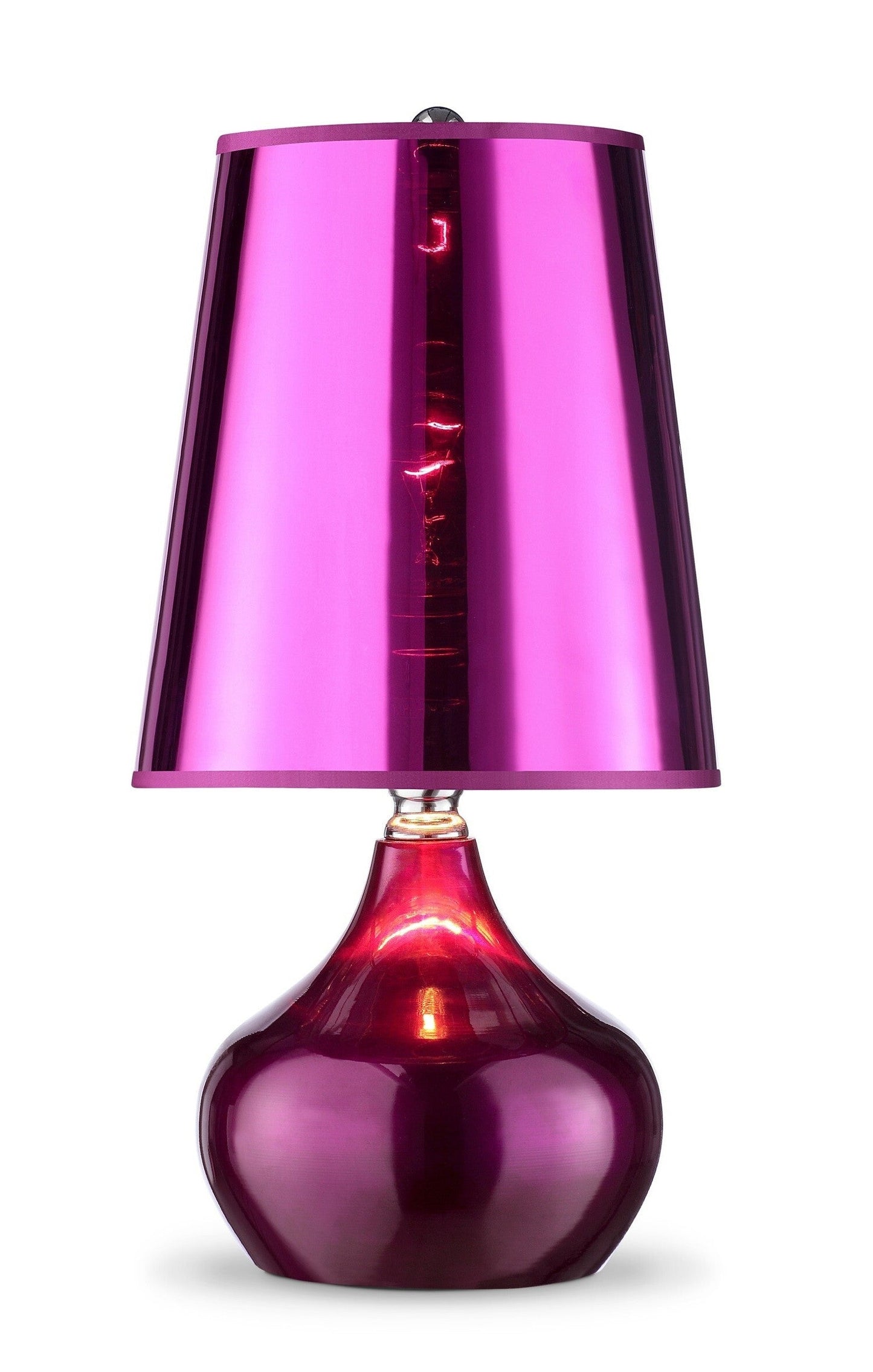 Contempo Transparent Luster Pink Table Lamp