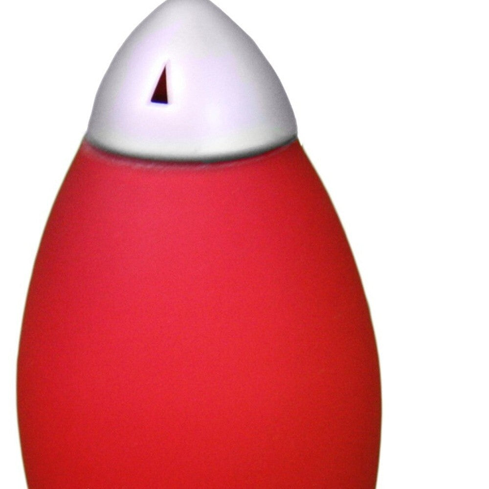 11" Red Acrylic Bedside Table Lamp With Red Shade LuxuryLifeWay Online Store